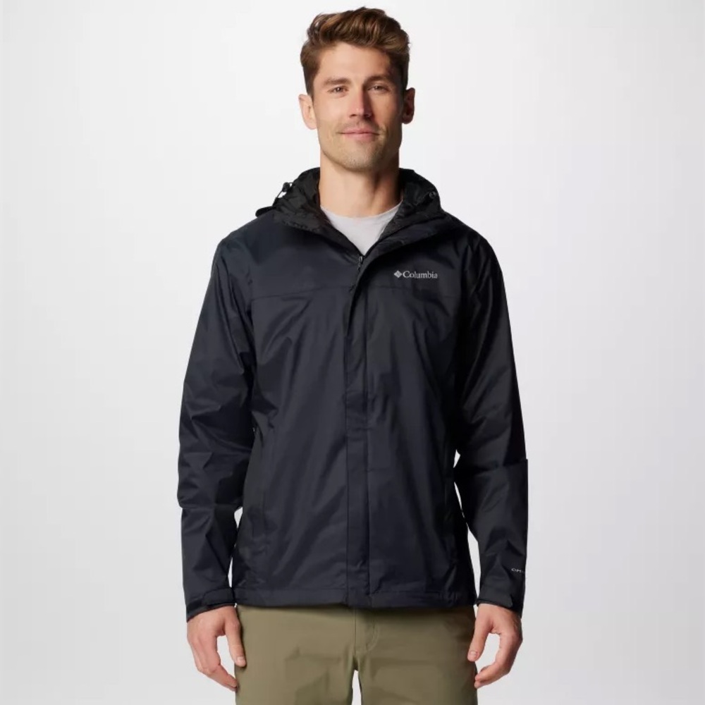 Columbia Men’s Watertight II Omni-Tech Rain jacket - Black (Small)